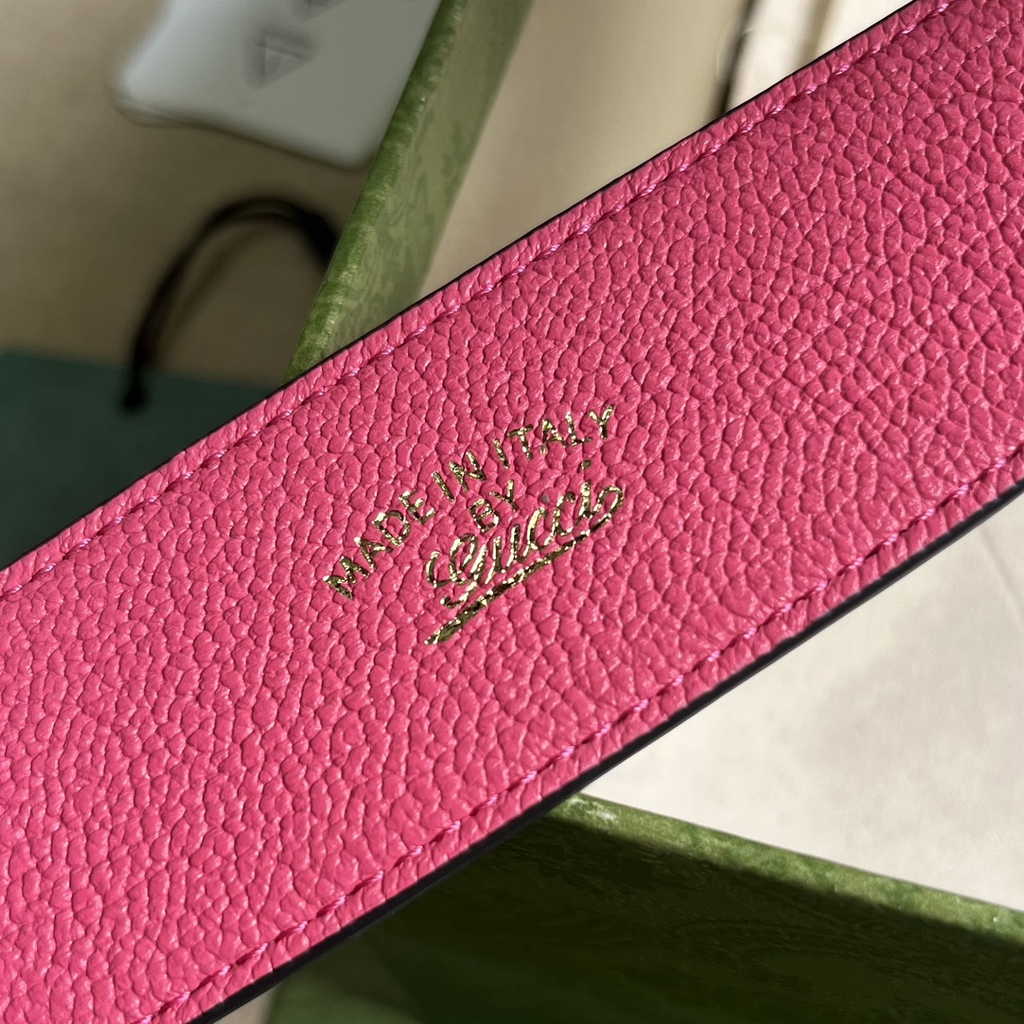 Gucci 739076 Aphrodite mini shoulder bag in plum leather