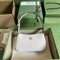 Gucci 739076 Aphrodite mini shoulder bag in beige leather