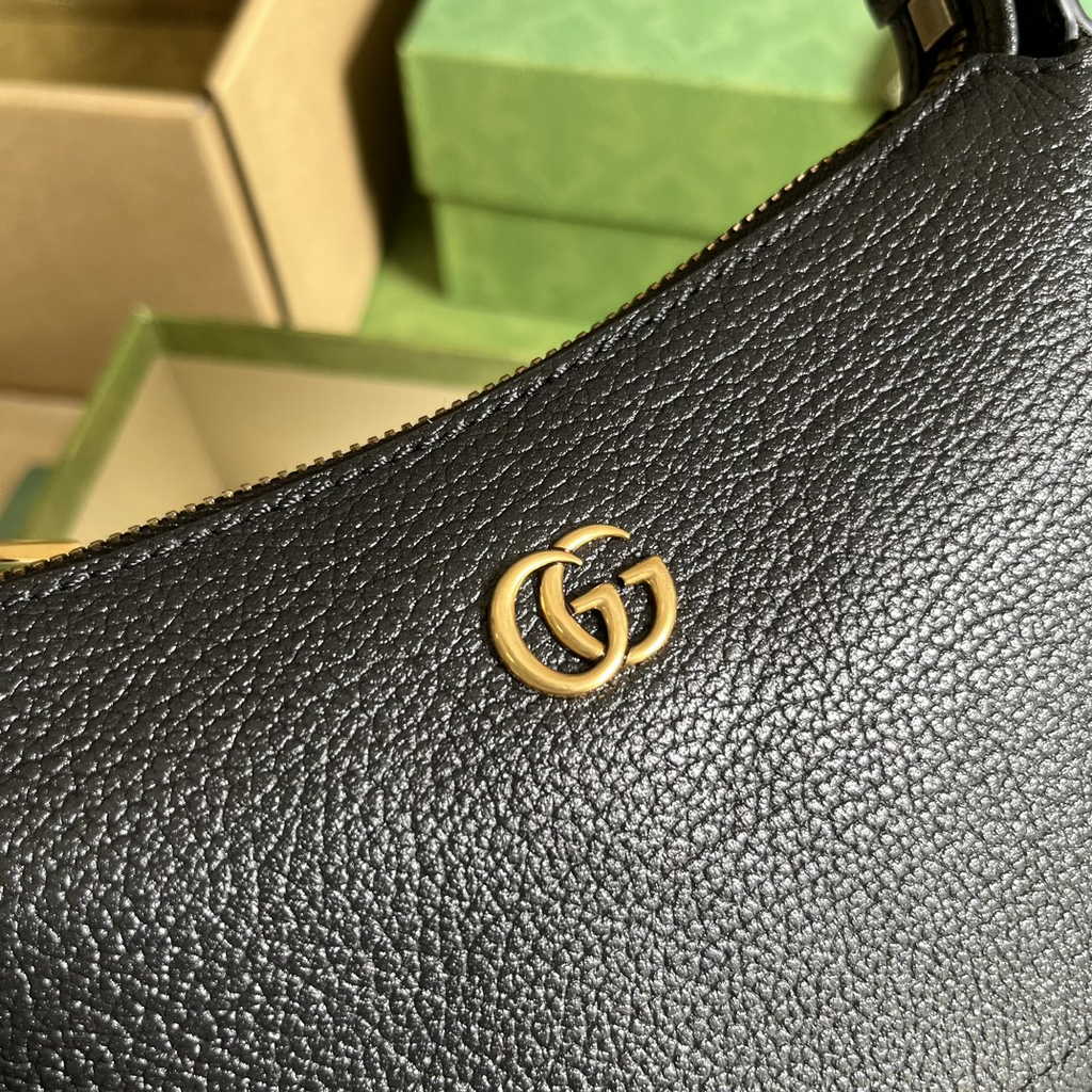 Gucci 739076 Aphrodite mini shoulder bag in black leather