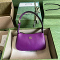 Gucci 739076 Aphrodite mini shoulder bag in purple leather