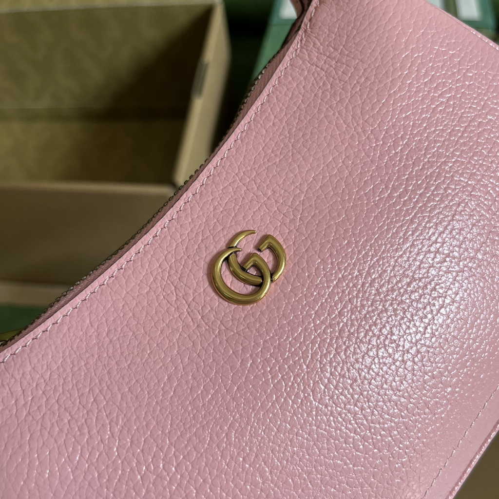 Gucci 739076 Aphrodite mini shoulder bag in pink leather