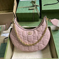 Gucci ‎739709 GG Matelassé small shoulder bag in pink leather
