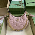 Gucci ‎739736 GG Matelassé mini bag in light pink leather