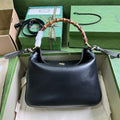Gucci 746124 Diana medium shoulder bag in black leather