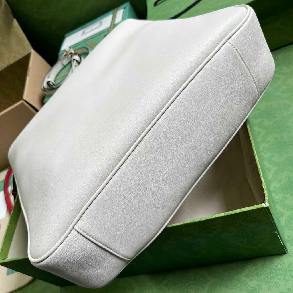 Gucci 746245 Diana large shoulder bag in white leather
