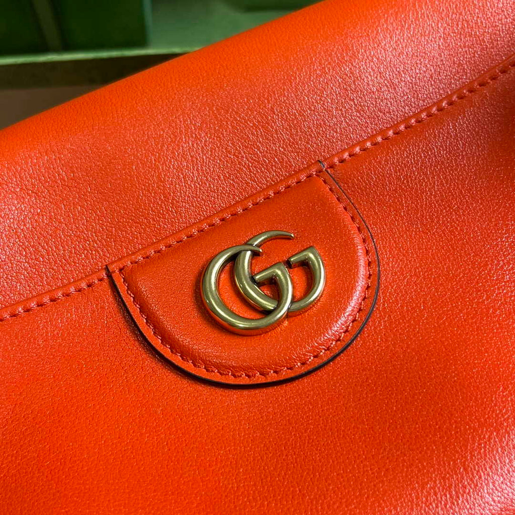 Gucci 746245 Diana large shoulder bag in Orange leather