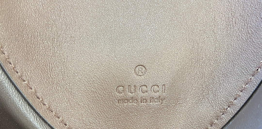 Gucci B large shoulder bag, 815924 in coffee GG suede