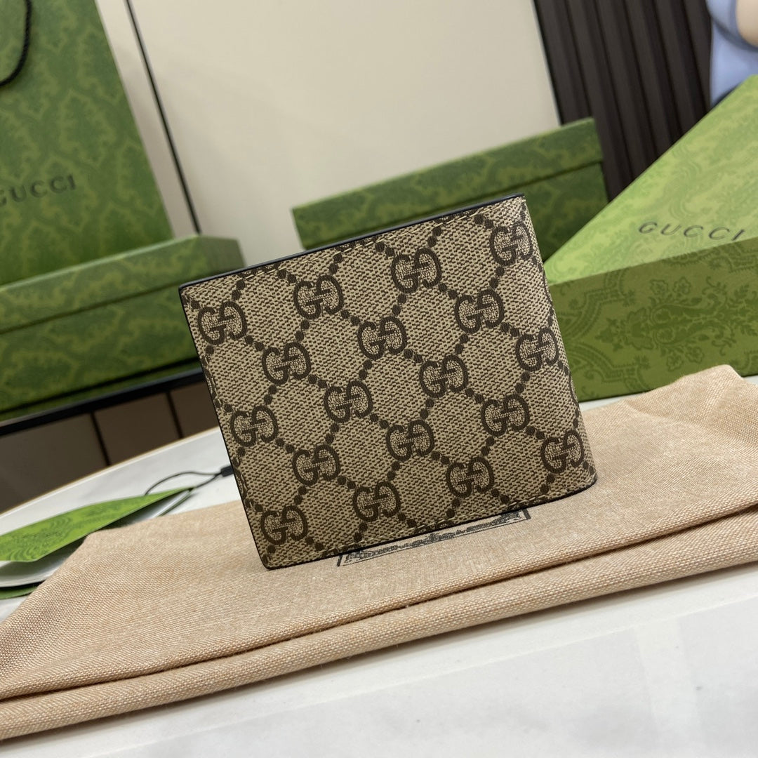 Gucci Bifold Wallet GG Supreme 451268 Bee