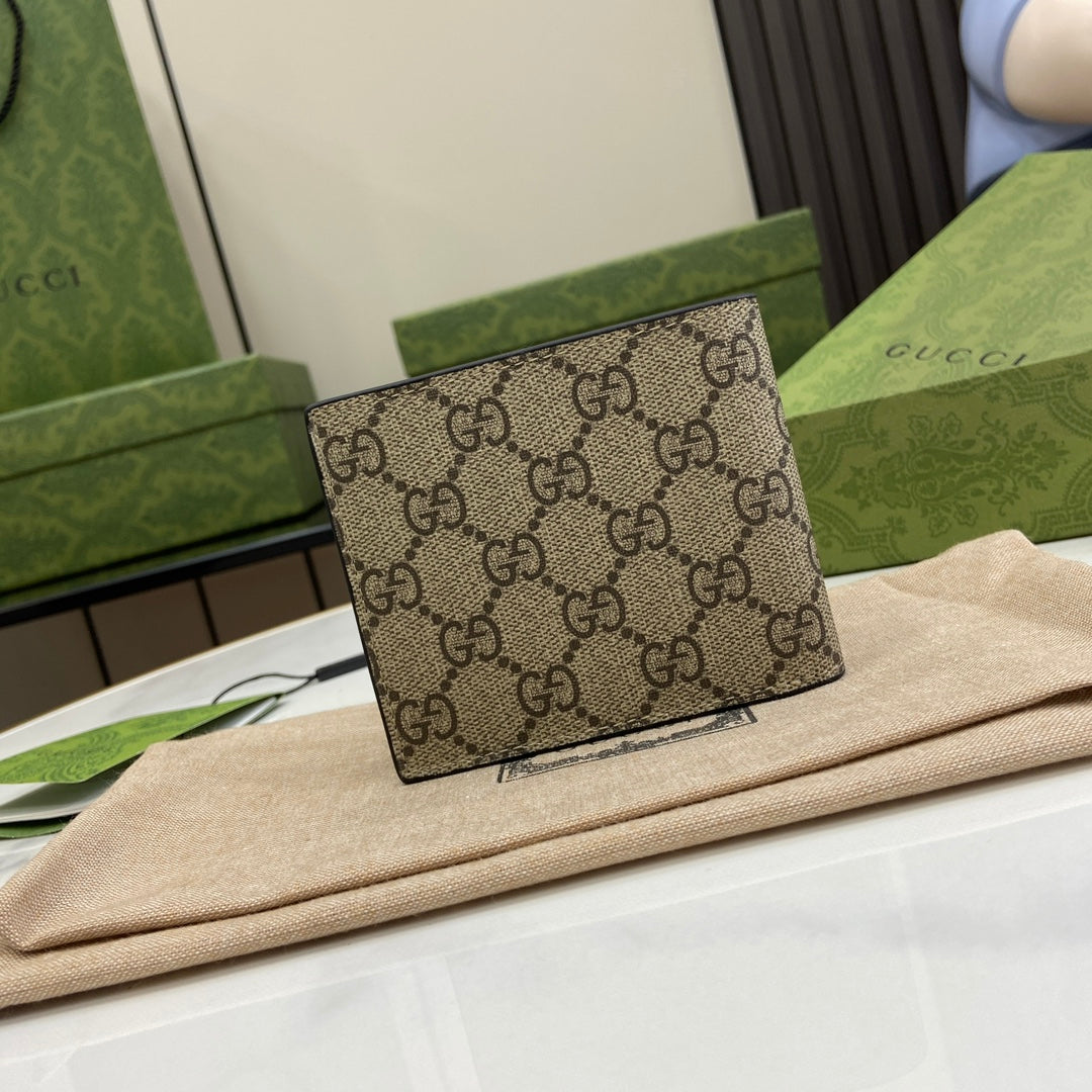 Gucci Bifold Wallet GG Supreme 451268 Tiger