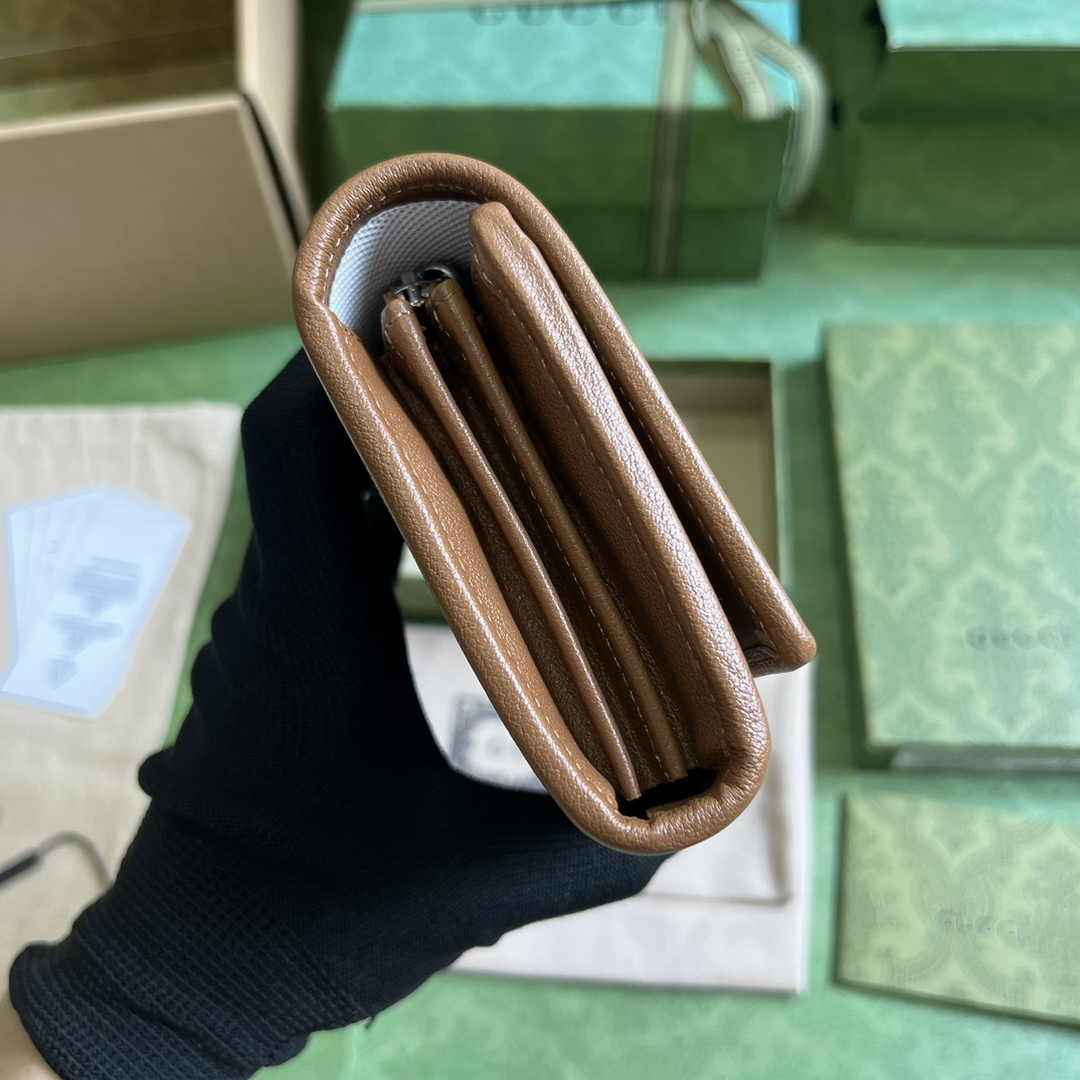 Gucci Blondie continental wallet 760302 in brown leather
