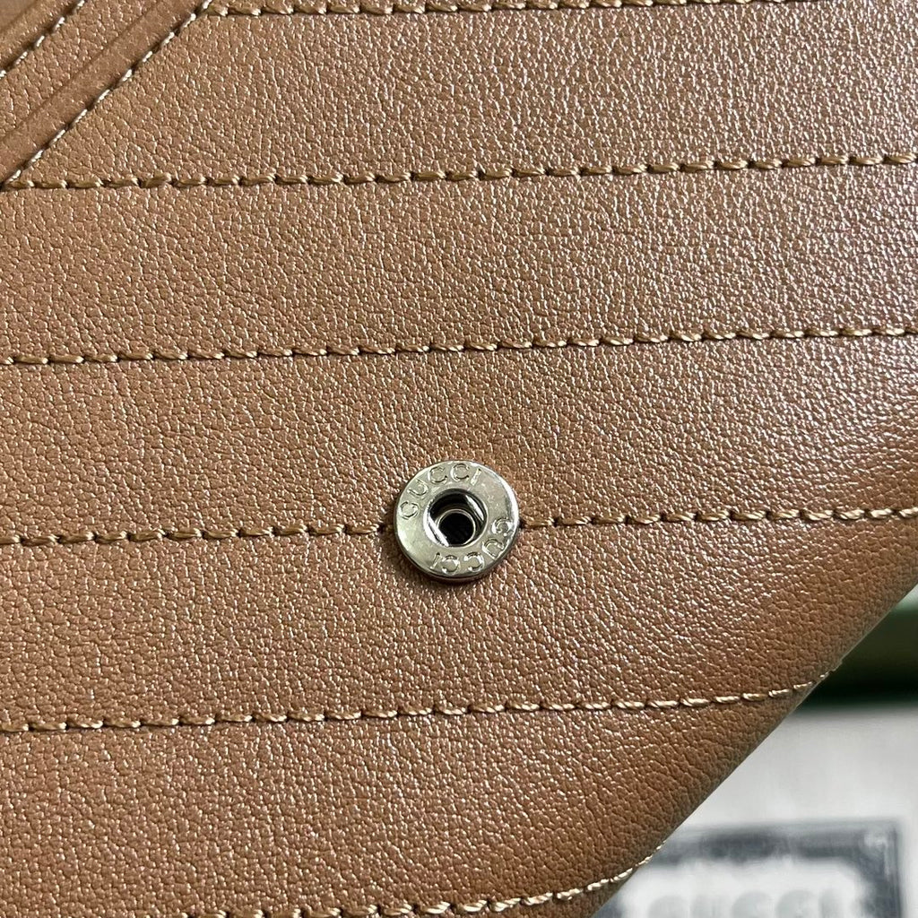 Gucci Blondie continental wallet 760302 in brown leather