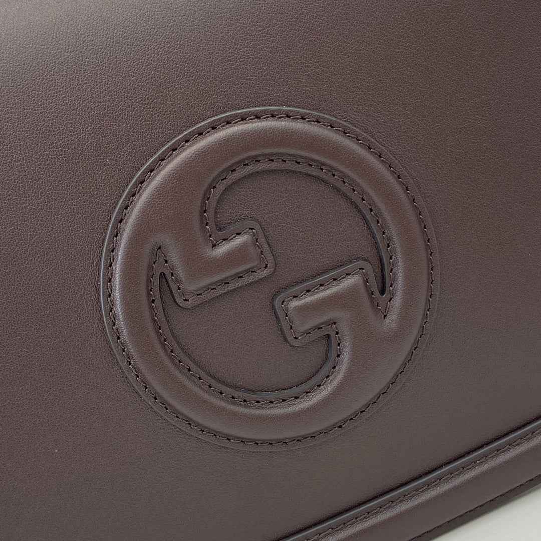 Gucci Blondie medium top handle bag 815716 in green leather