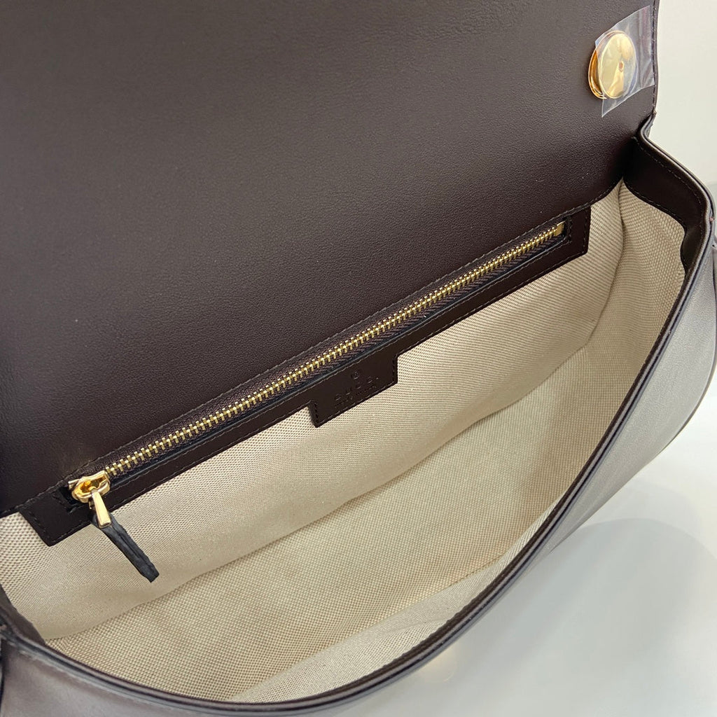 Gucci Blondie medium top handle bag 815716 in green leather