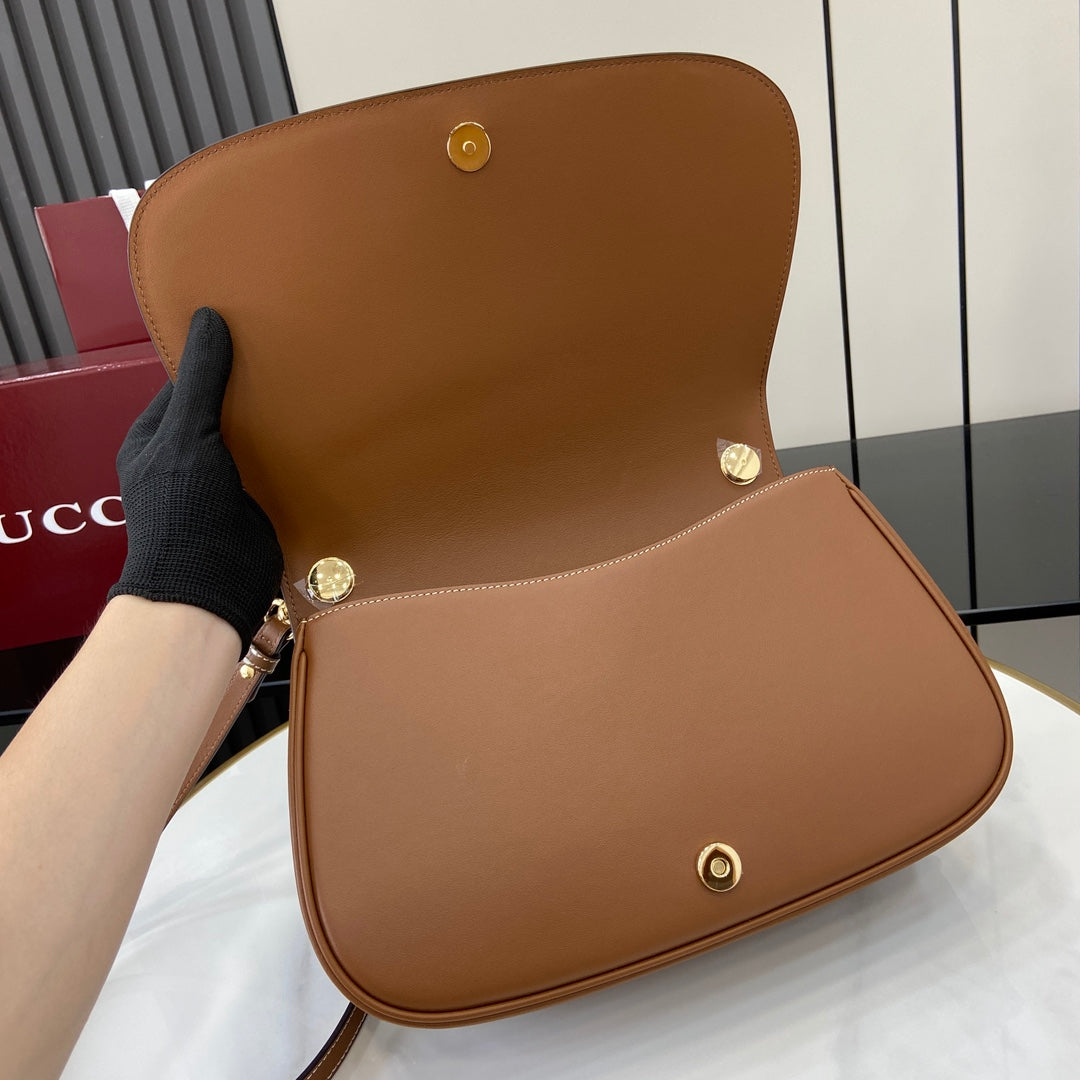 Gucci Blondie medium top handle bag 815716 in cotton canvas brown leather