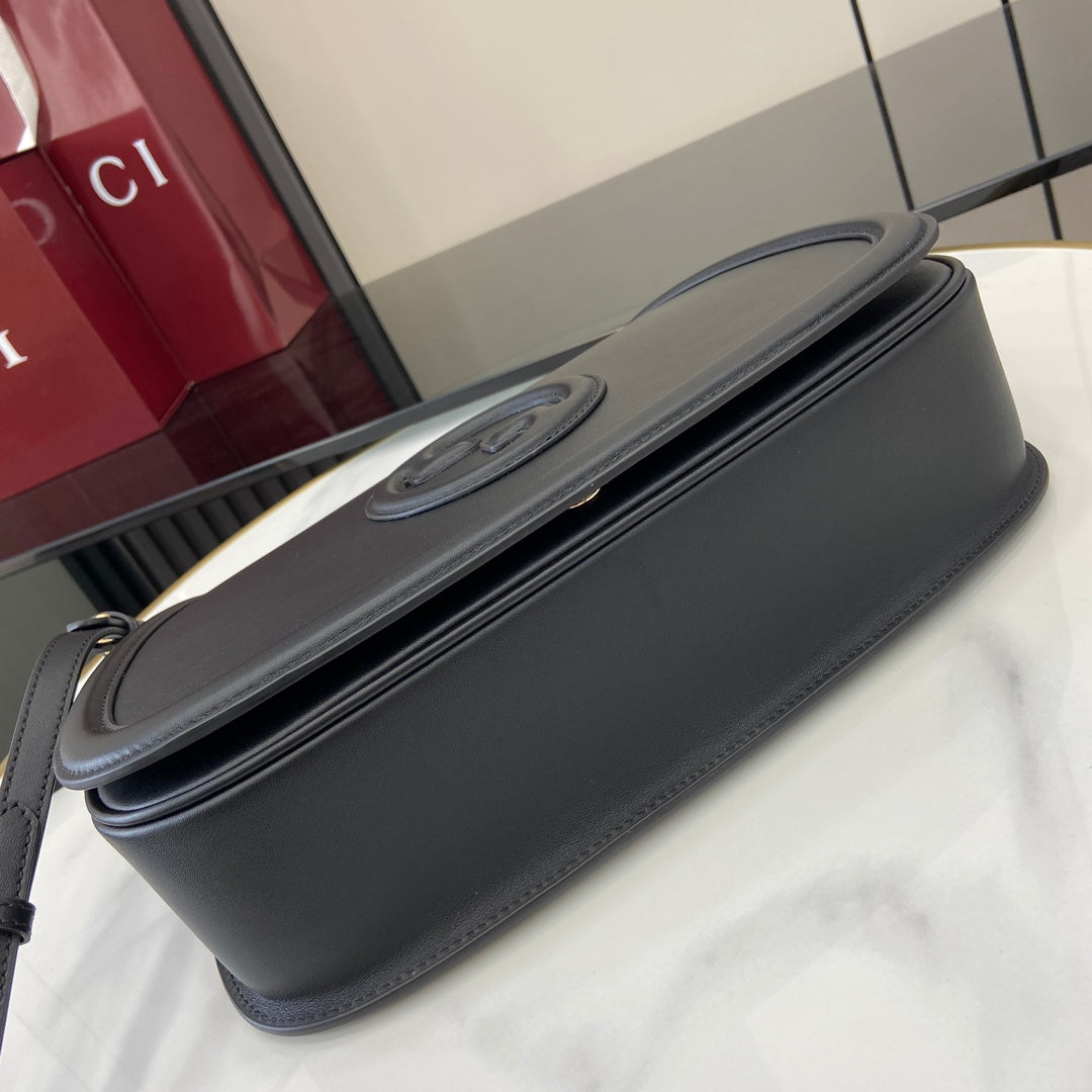 Gucci Blondie medium top handle bag 815716 in black leather