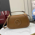 Gucci Blondie medium top handle bag 815716 in brown leather