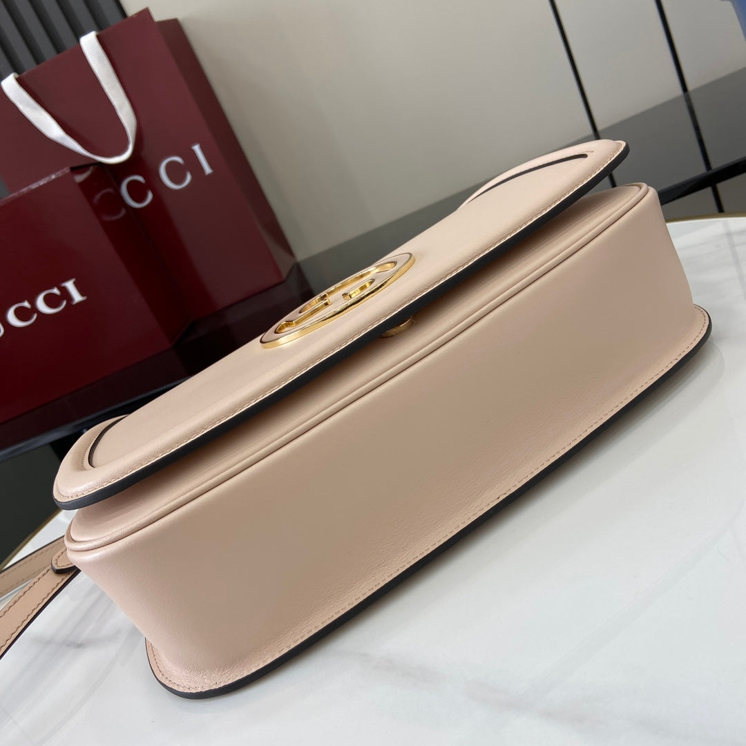 Gucci Blondie medium top handle bag 815716 in light pink leather