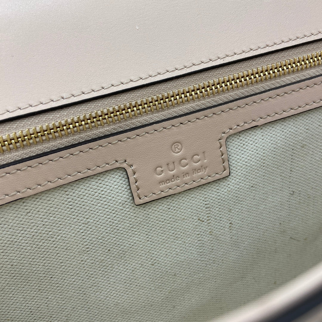 Gucci Blondie medium top handle bag 815716 in light pink leather