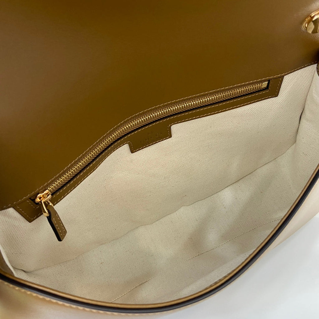 Gucci Blondie medium top handle bag 815719 in brown suede