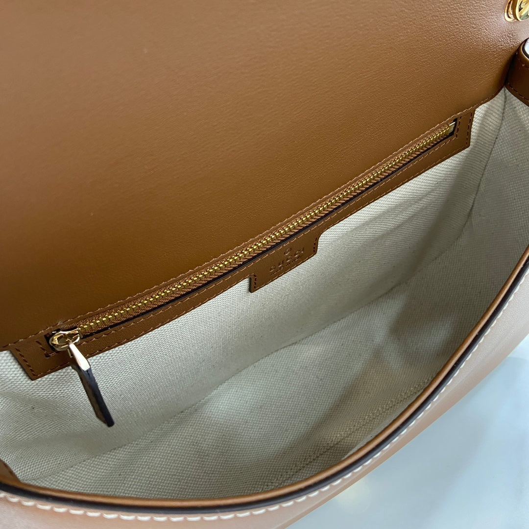 Gucci Blondie medium top handle bag 815716 in beige cotton