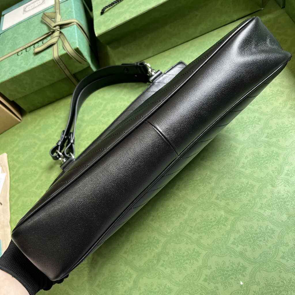 Gucci Blondie medium tote bag in black leather 751516