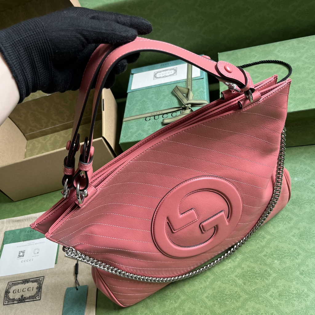 Gucci Blondie medium tote bag in Pink leather 751516
