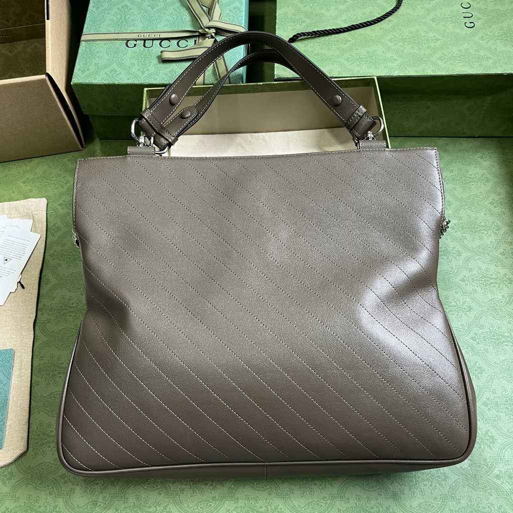 Gucci Blondie medium tote bag in Brown leather 751516