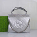 Gucci Blondie medium tote bag in Silver leather 751516