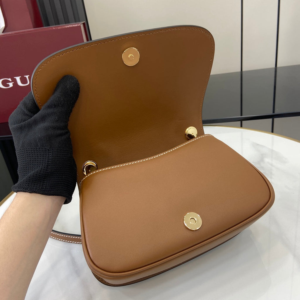 Gucci Blondie mini shoulder bag in  cotton canvas brown leather 815700