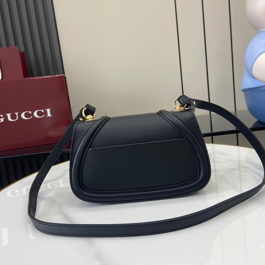 Gucci Blondie mini shoulder bag in black leather 815700