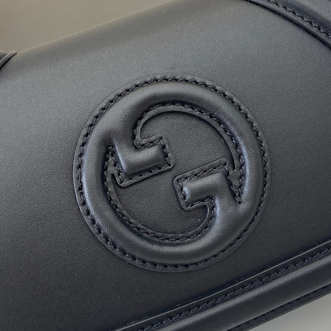 Gucci Blondie mini shoulder bag in black leather 815700