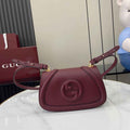 Gucci Blondie mini shoulder bag in red leather 815700
