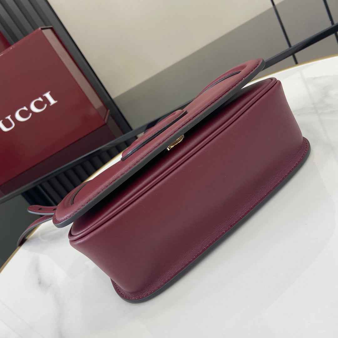 Gucci Blondie mini shoulder bag in red leather 815700