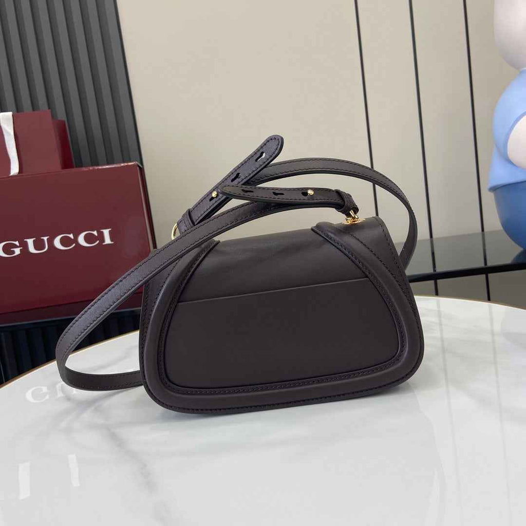 Gucci Blondie mini shoulder bag in coffee leather 815700