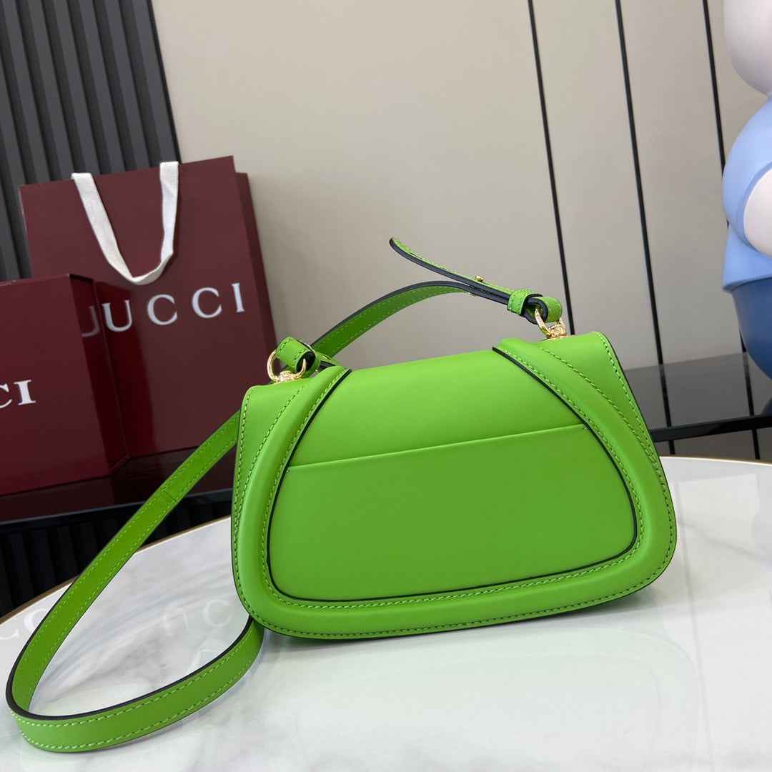 Gucci Blondie mini shoulder bag in green leather 815700