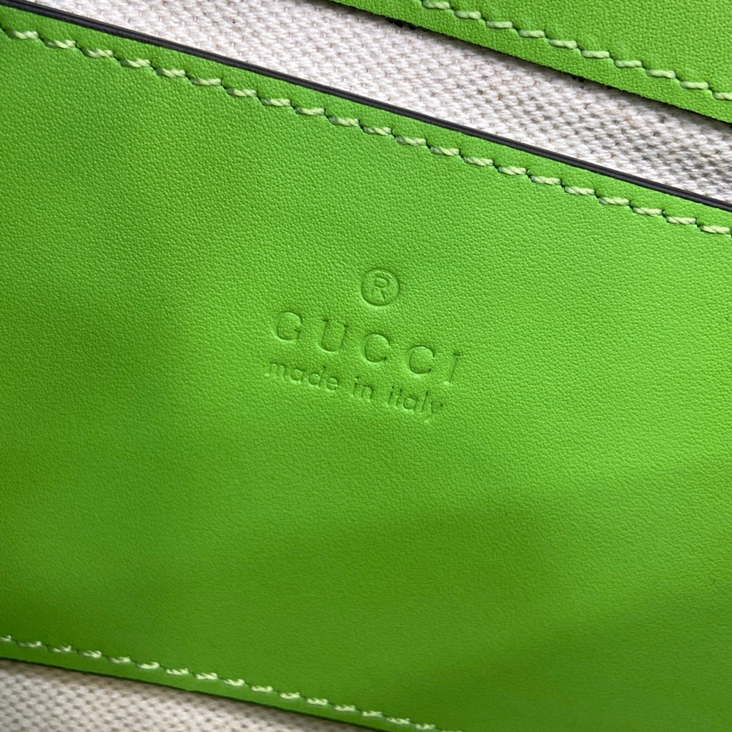 Gucci Blondie mini shoulder bag in green leather 815700