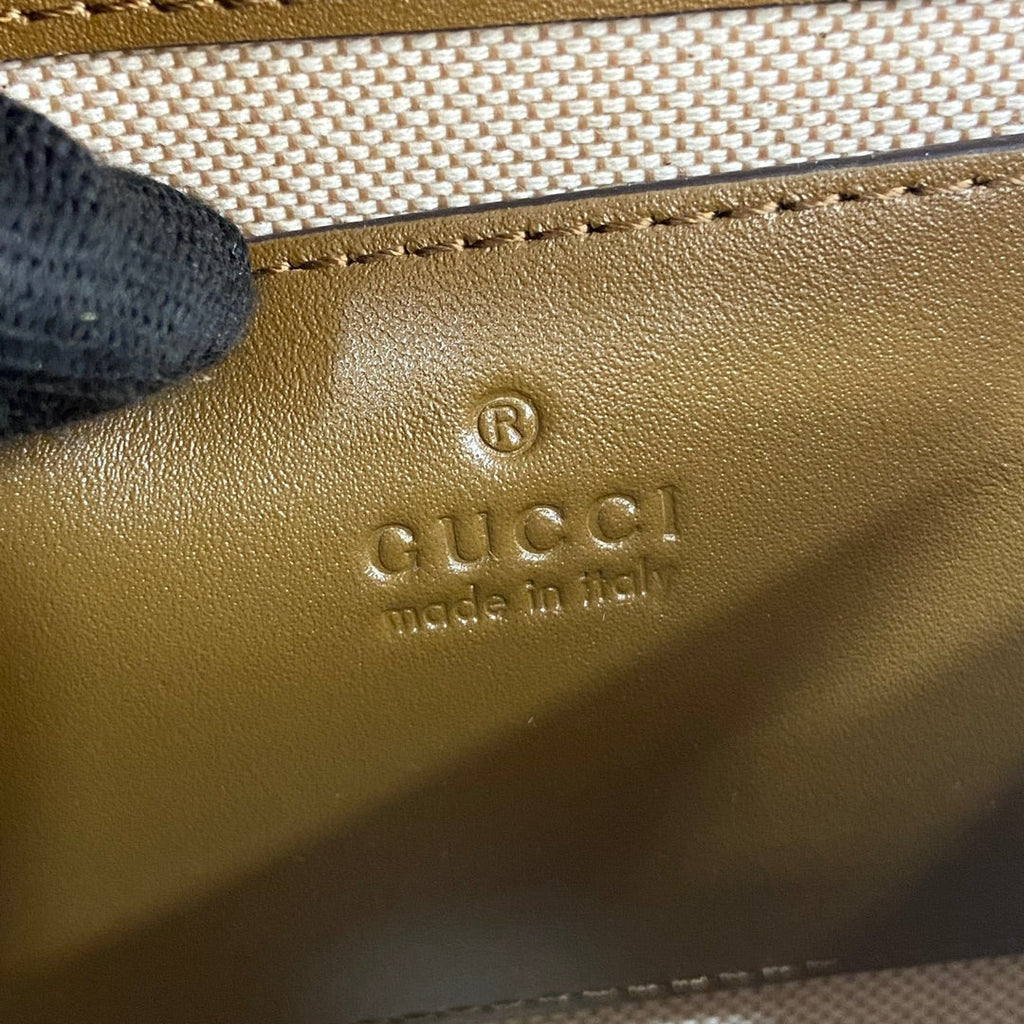 Gucci Blondie mini shoulder bag in brown suede 815700