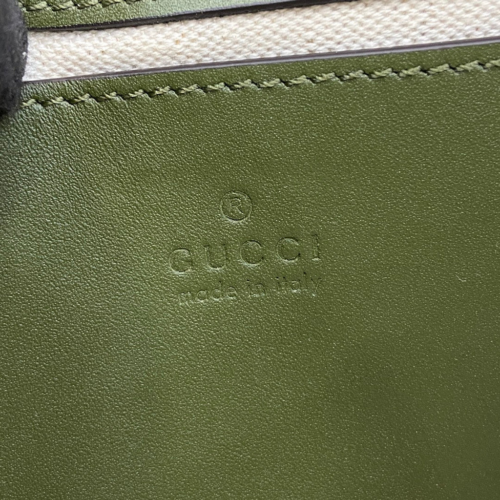 Gucci Blondie mini shoulder bag in green suede ‎815711