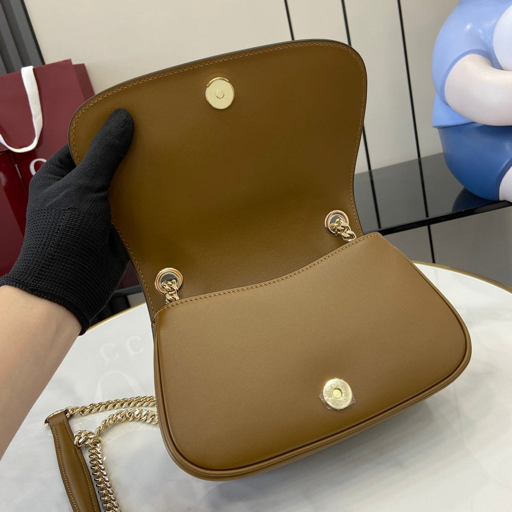 Gucci Blondie mini shoulder bag in brown suede ‎815711