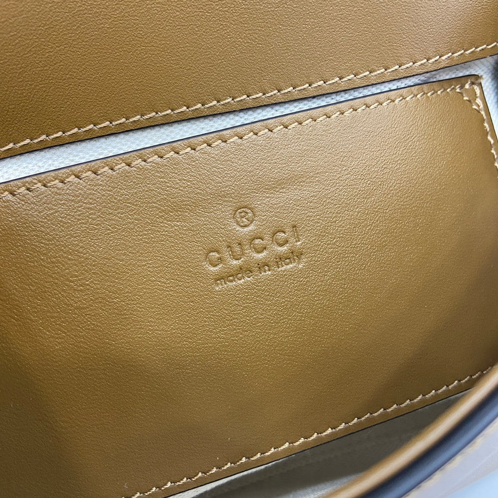 Gucci Blondie mini shoulder bag in brown suede ‎815711