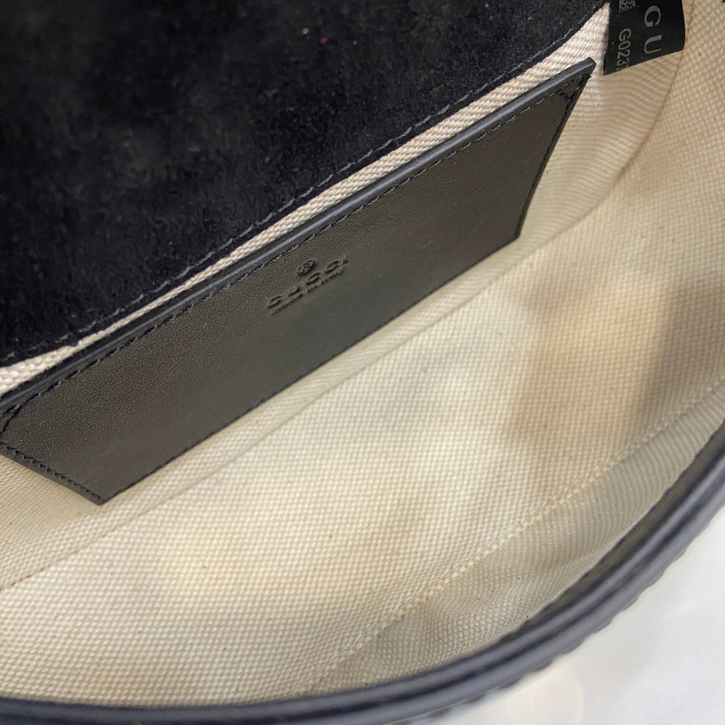 Gucci Blondie mini shoulder bag in black patent ‎815711