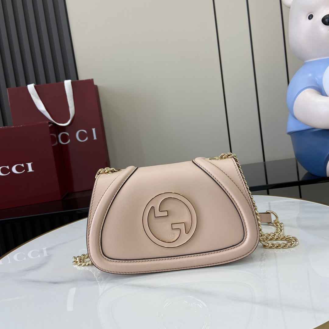 Gucci Blondie mini shoulder bag in light pink leather ‎815711