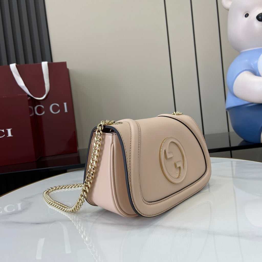 Gucci Blondie mini shoulder bag in light pink leather ‎815711
