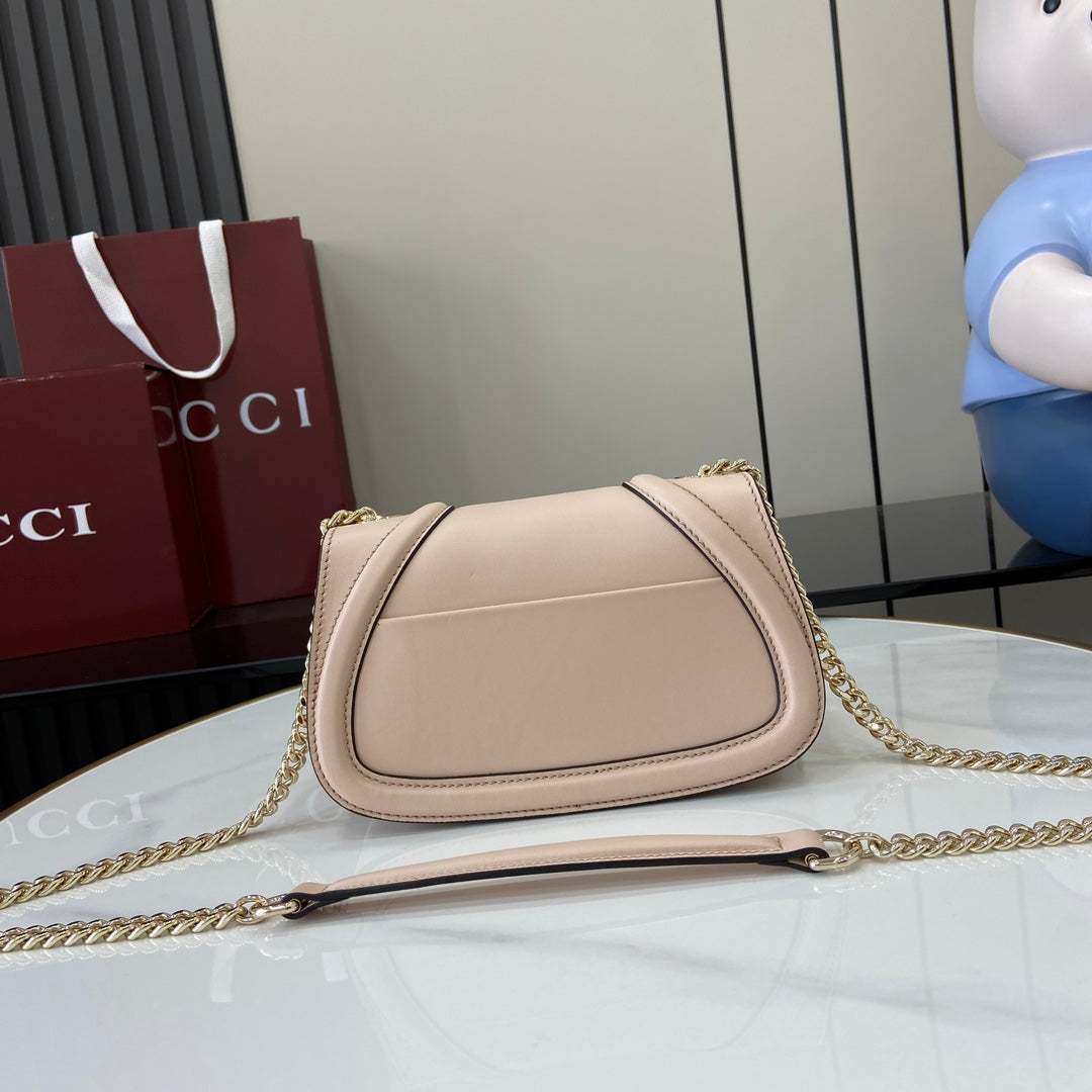 Gucci Blondie mini shoulder bag in light pink leather ‎815711