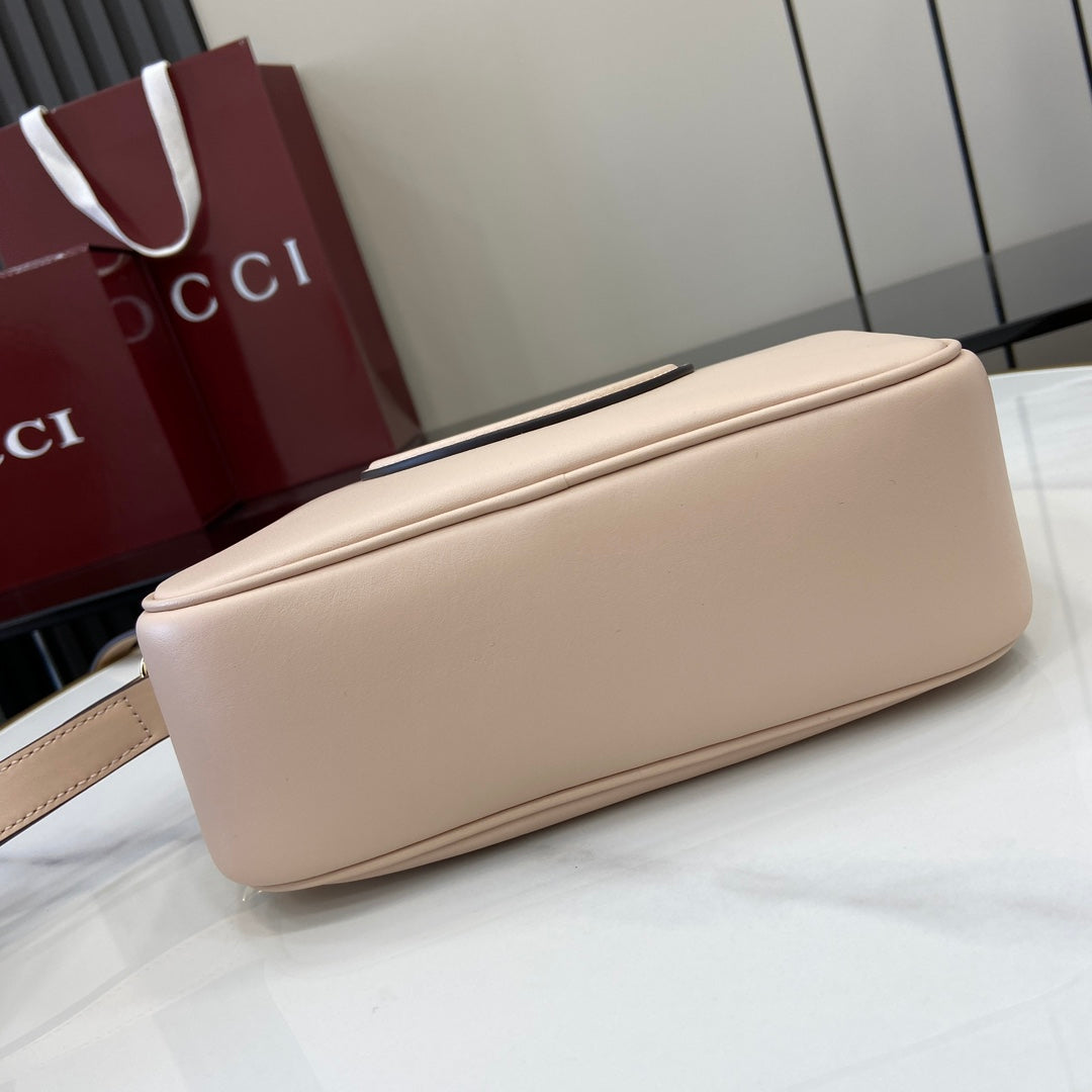 Gucci Blondie mini shoulder bag in light pink leather 820429