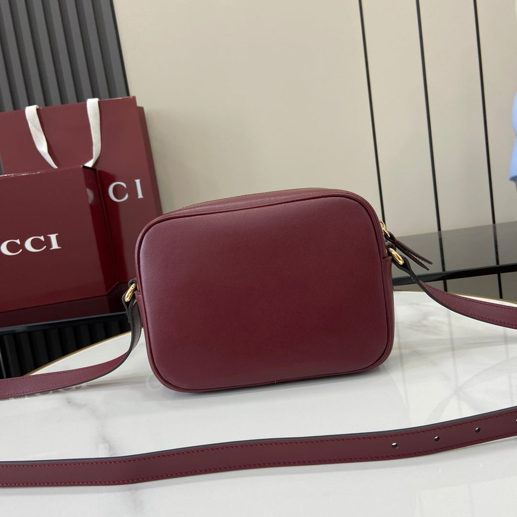 Gucci Blondie mini shoulder bag in red leather 820429