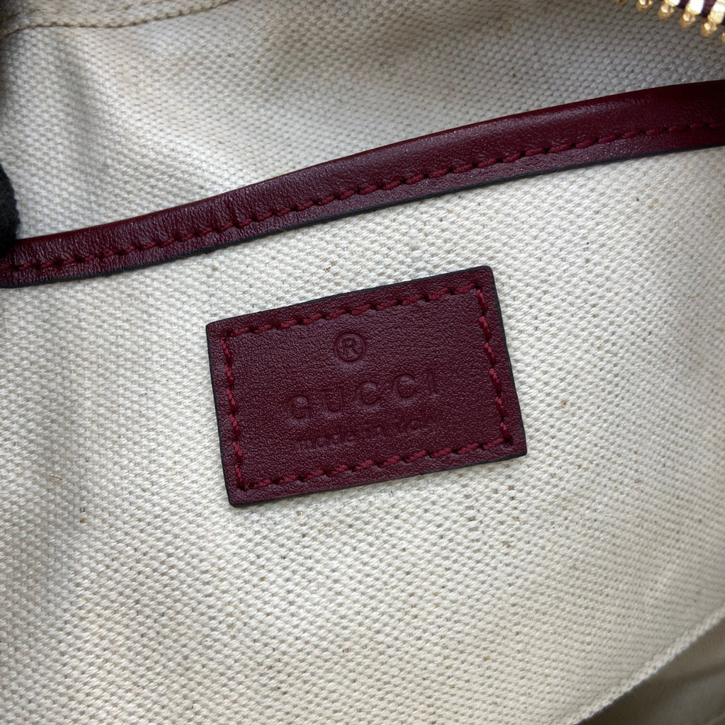 Gucci Blondie mini shoulder bag in red leather 820429