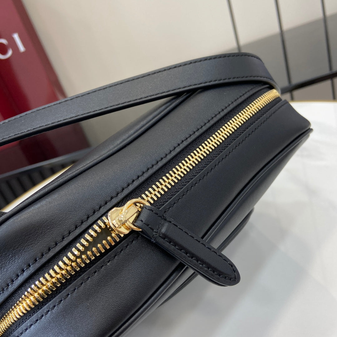 Gucci Blondie mini shoulder bag in black leather 820429