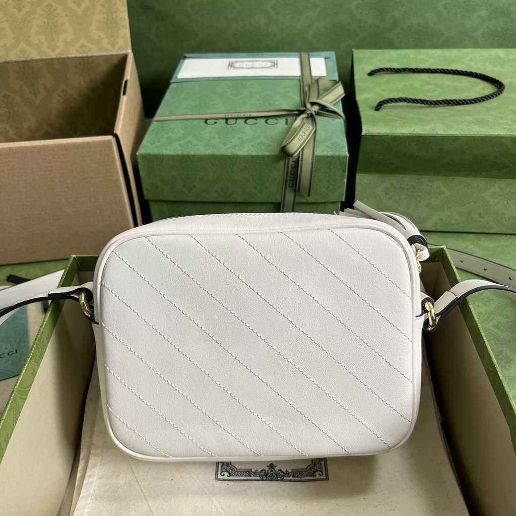 Gucci Blondie small shoulder bag in white leather 742360