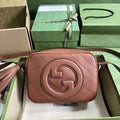 Gucci Blondie small shoulder bag in brown leather 742360